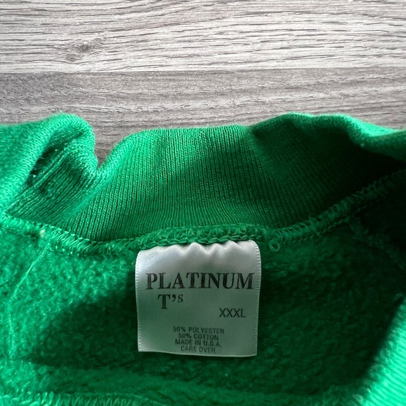 VTG St Patricks Irish Festival Sweatshirt Fits 2XL‎ Raglan 1980s Clares Annual - Picture 4 of 6